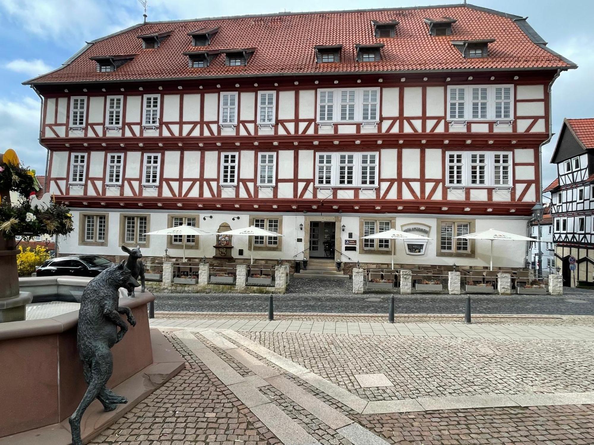Altes Rathaus Hotel-Restaurant-Cafe Wolfhagen Eksteriør billede